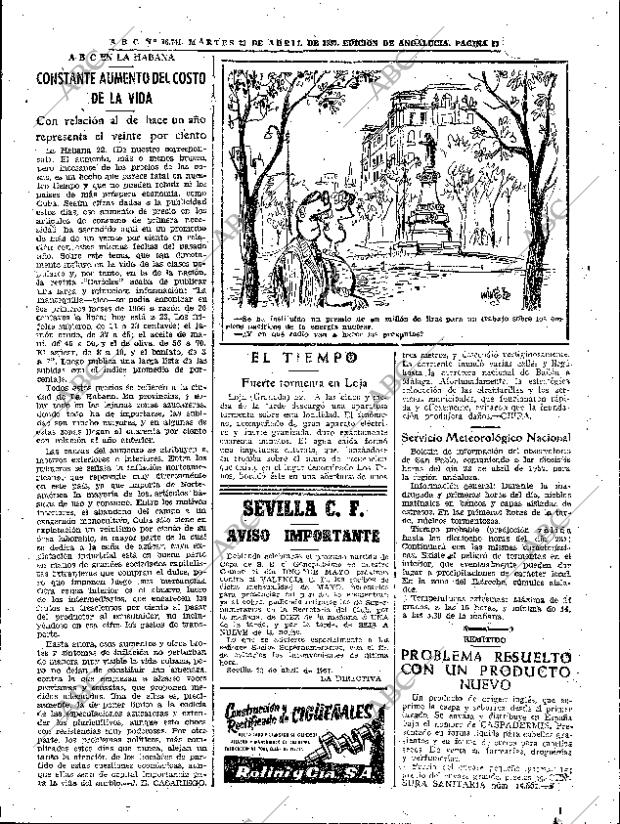 ABC SEVILLA 23-04-1957 página 27
