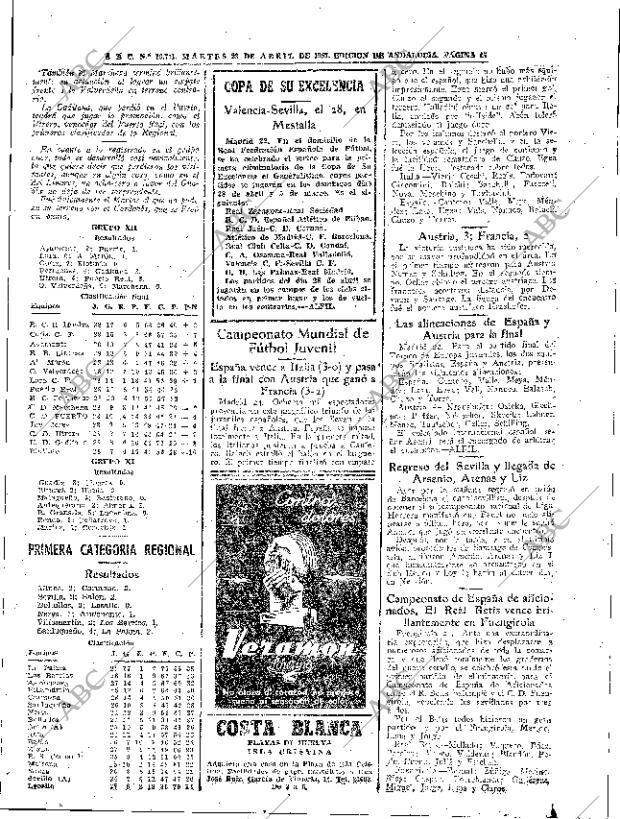 ABC SEVILLA 23-04-1957 página 43