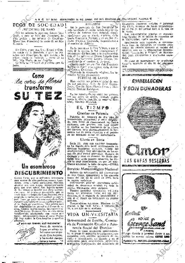 ABC SEVILLA 24-04-1957 página 22