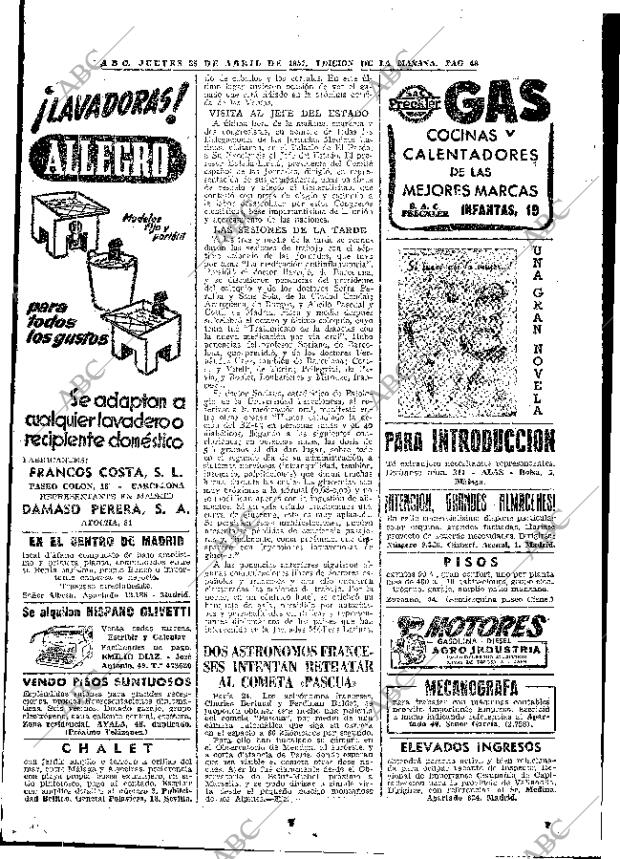 ABC MADRID 25-04-1957 página 38