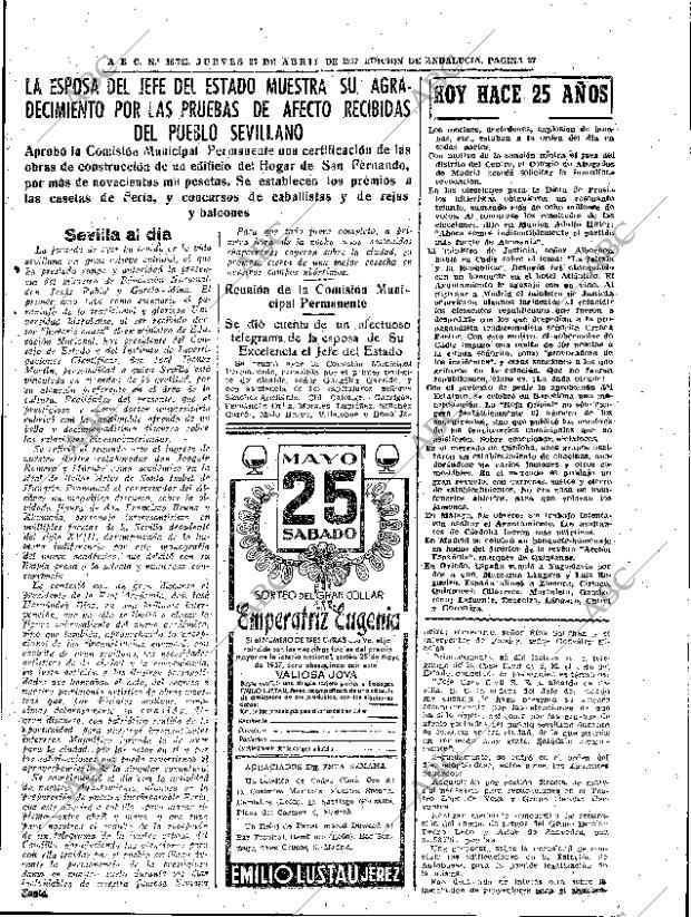 ABC SEVILLA 25-04-1957 página 27