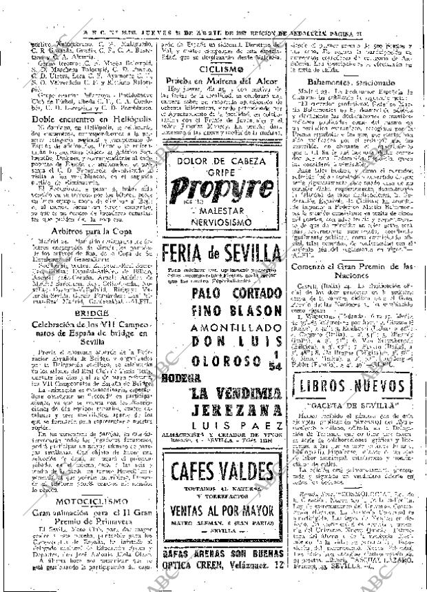 ABC SEVILLA 25-04-1957 página 31