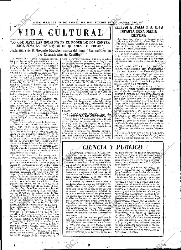 ABC MADRID 30-04-1957 página 33