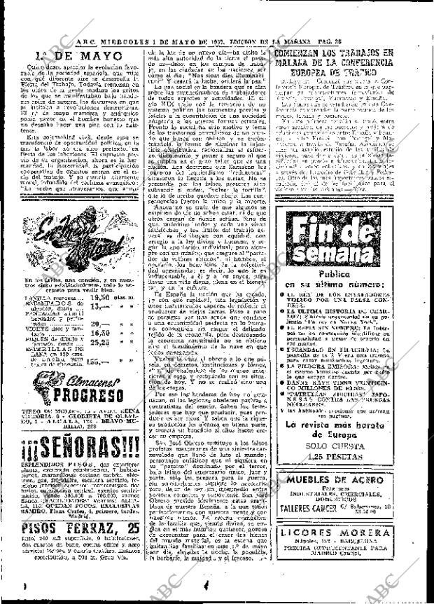 ABC MADRID 01-05-1957 página 26
