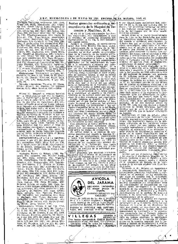 ABC MADRID 01-05-1957 página 43