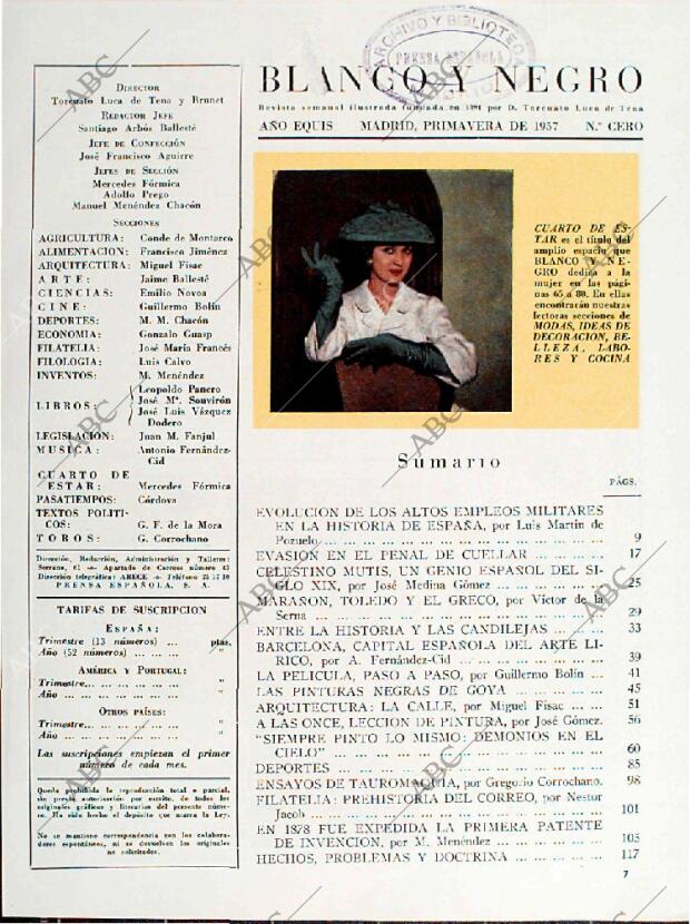 BLANCO Y NEGRO MADRID 04-05-1957 página 9