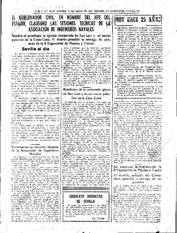 ABC SEVILLA 14-05-1957 página 33