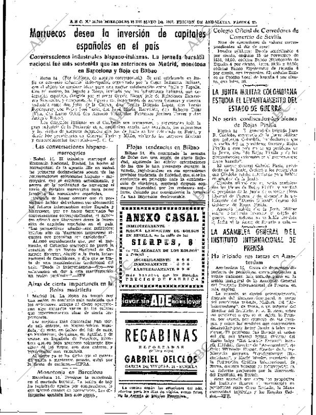 ABC SEVILLA 15-05-1957 página 25