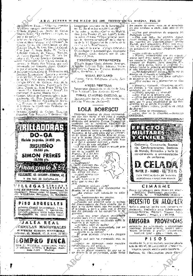 ABC MADRID 16-05-1957 página 42