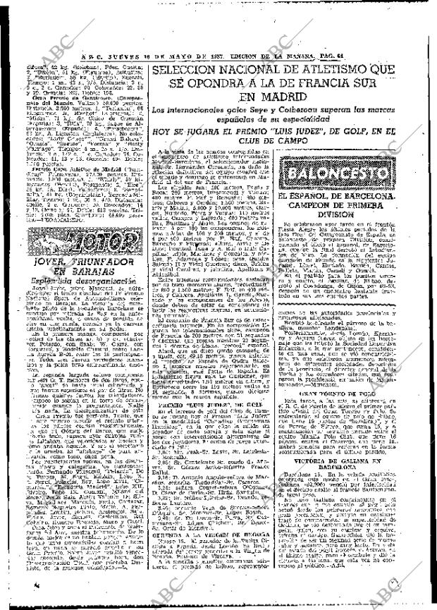 ABC MADRID 16-05-1957 página 54