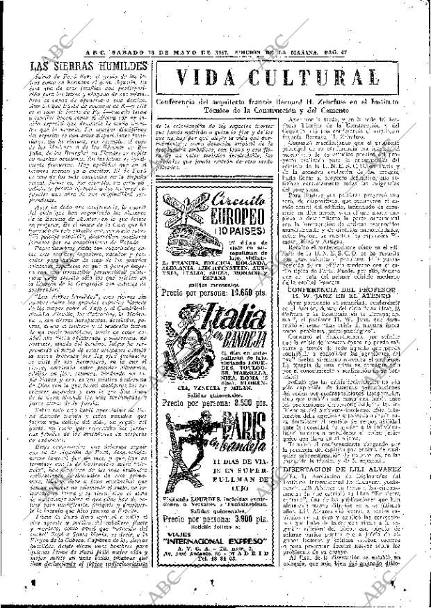 ABC MADRID 18-05-1957 página 47