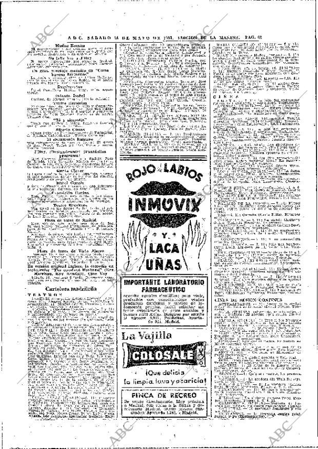ABC MADRID 18-05-1957 página 62