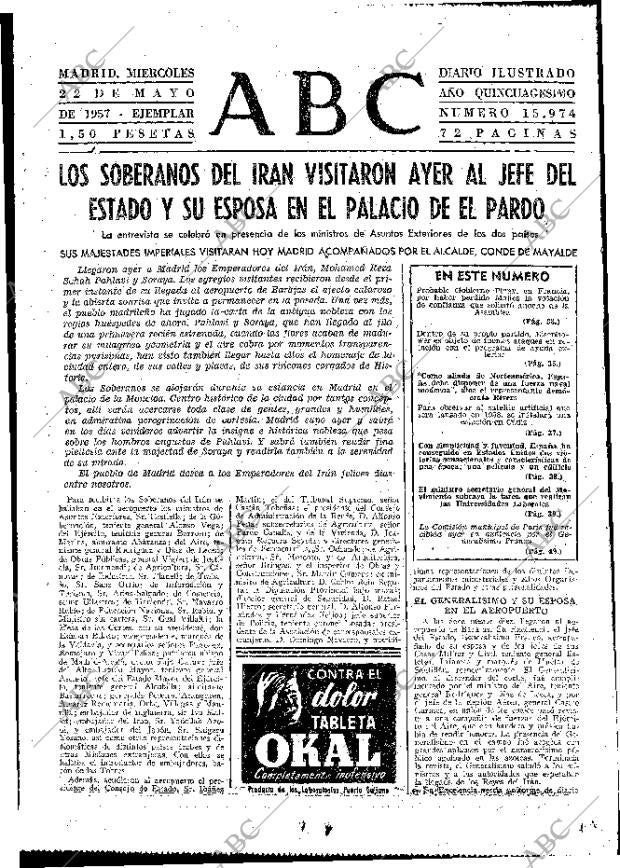 ABC MADRID 22-05-1957 página 23