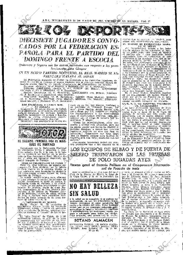 ABC MADRID 22-05-1957 página 49