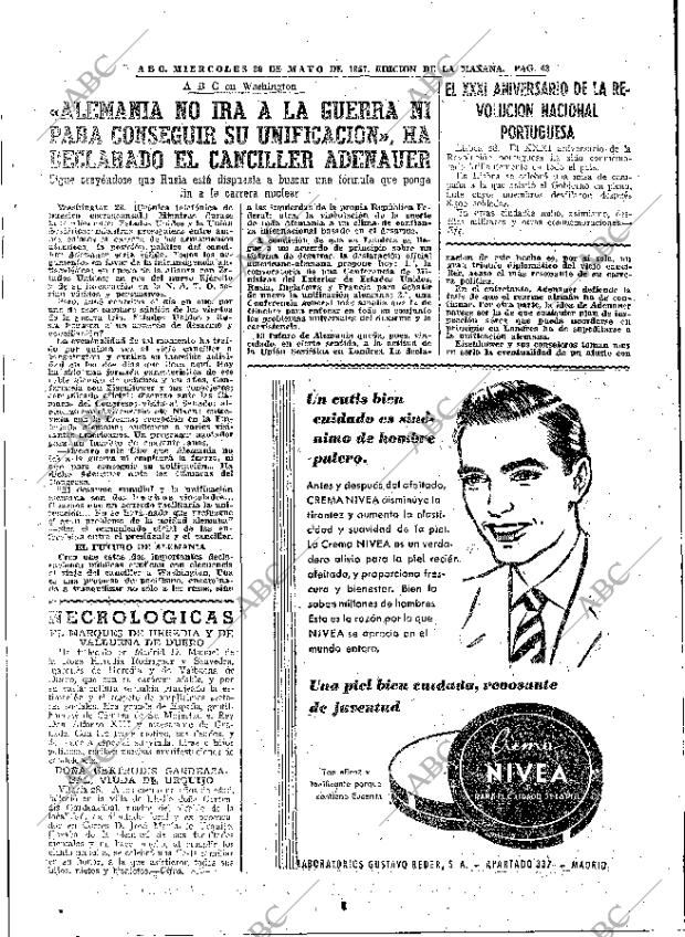 ABC MADRID 29-05-1957 página 43