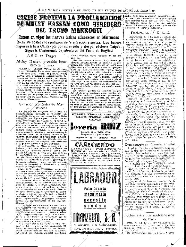 ABC SEVILLA 06-06-1957 página 19