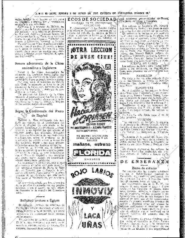 ABC SEVILLA 06-06-1957 página 20