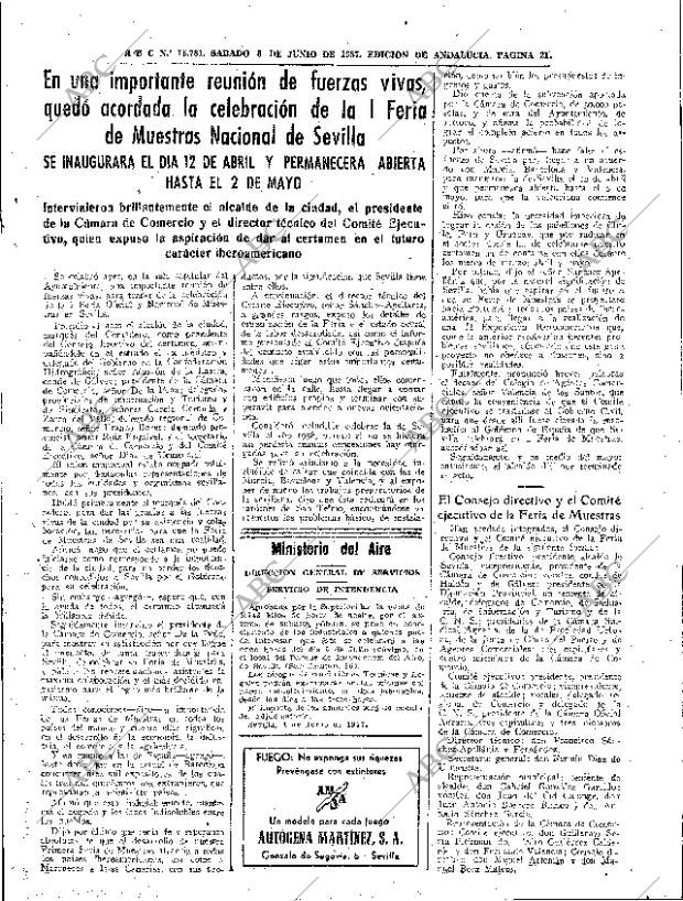 ABC SEVILLA 08-06-1957 página 21