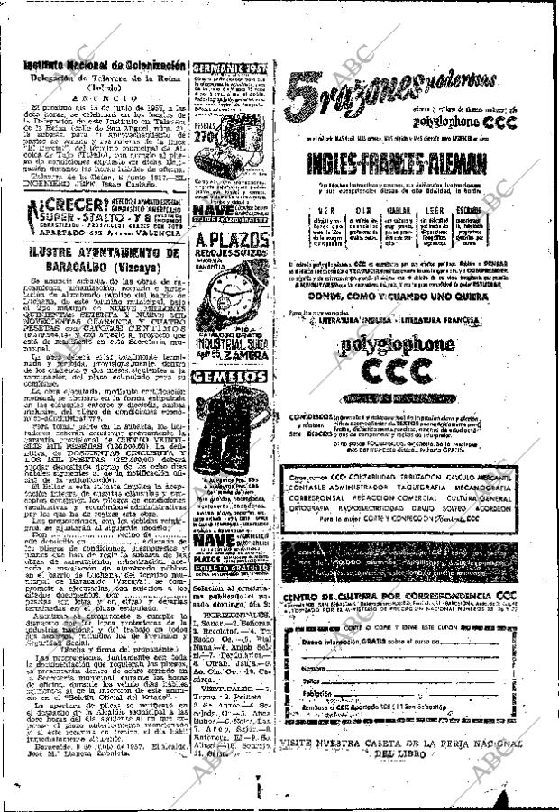 ABC MADRID 11-06-1957 página 70