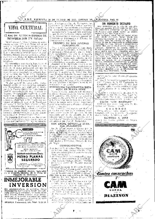 ABC MADRID 14-06-1957 página 38