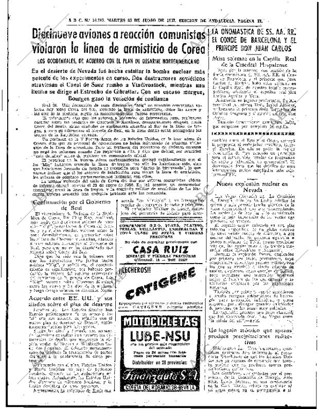 ABC SEVILLA 25-06-1957 página 17