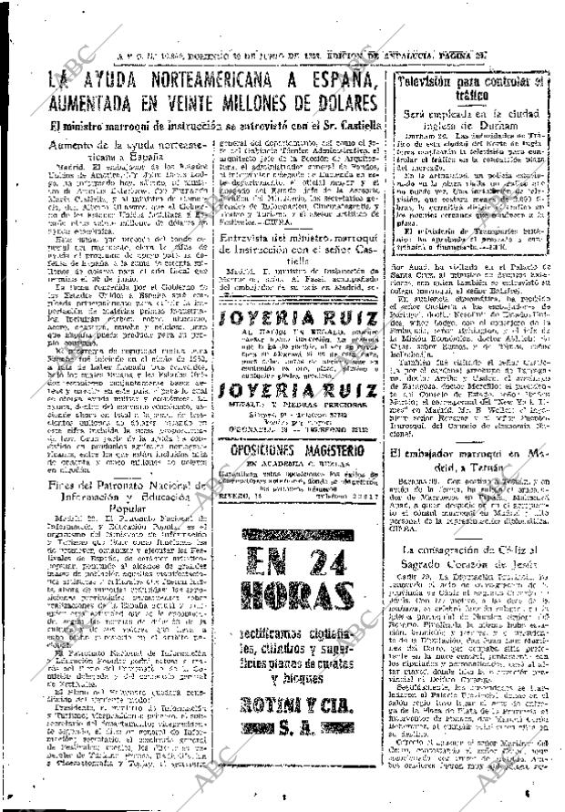 ABC SEVILLA 30-06-1957 página 27