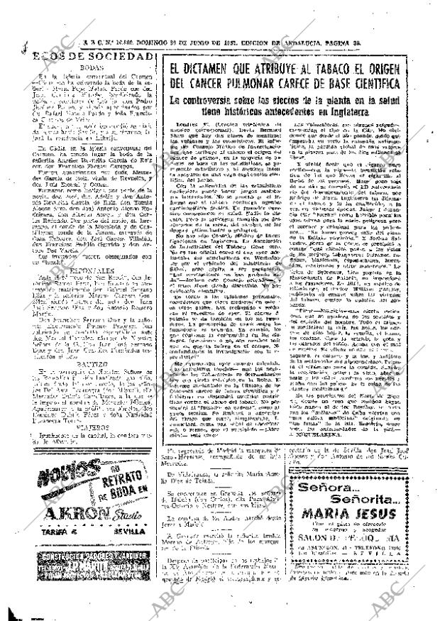 ABC SEVILLA 30-06-1957 página 36