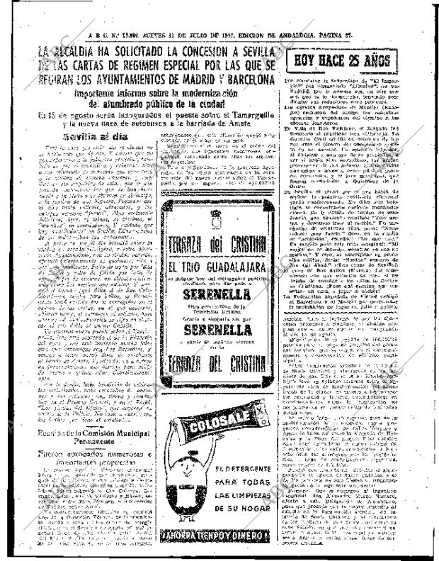 ABC SEVILLA 11-07-1957 página 27