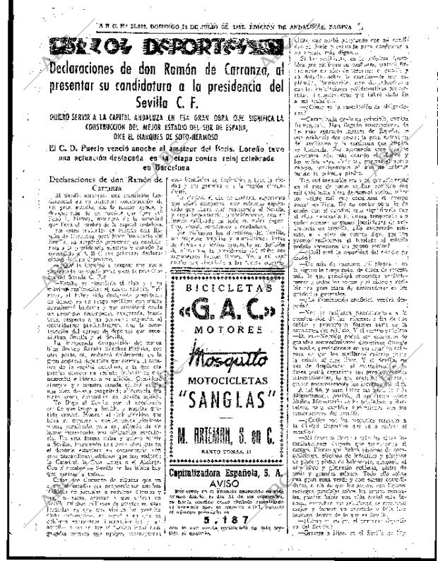 ABC SEVILLA 14-07-1957 página 39