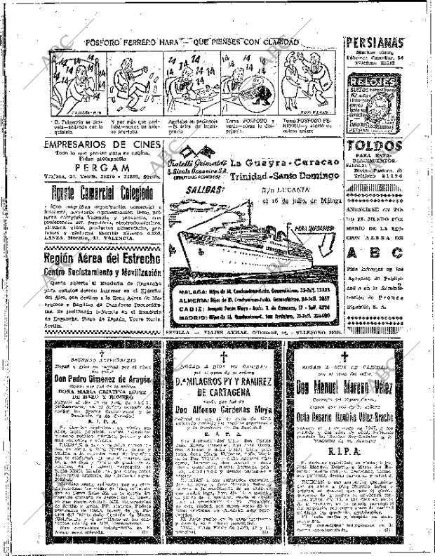 ABC SEVILLA 14-07-1957 página 50