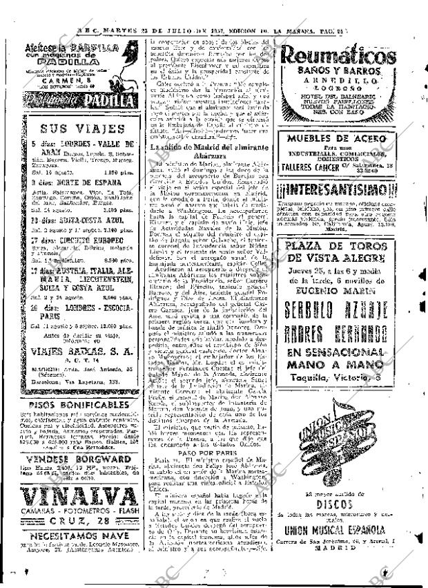 ABC MADRID 23-07-1957 página 24