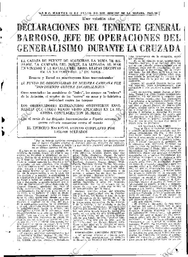 ABC MADRID 23-07-1957 página 25