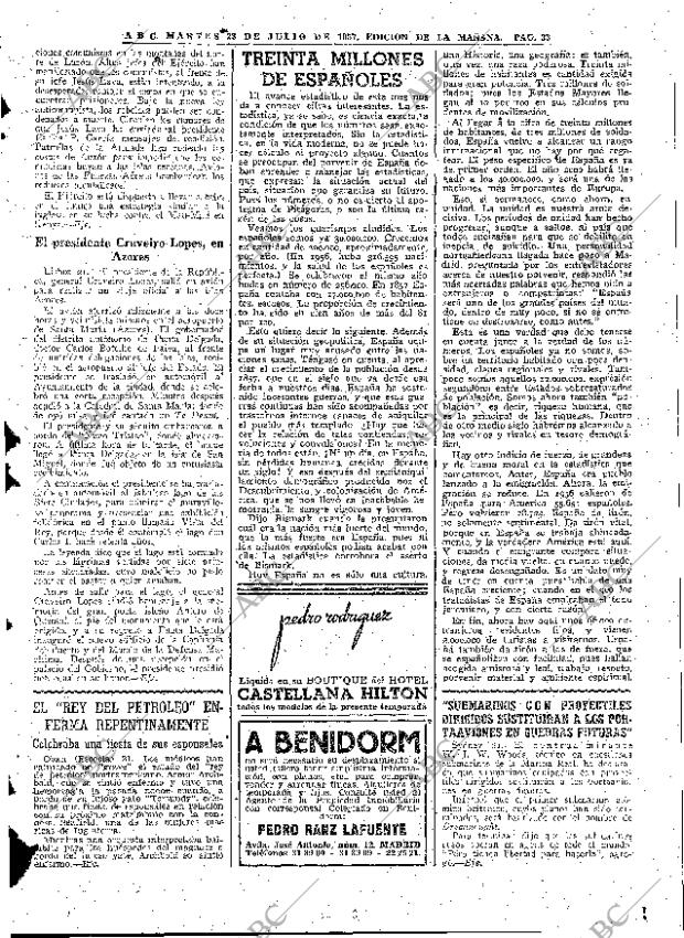 ABC MADRID 23-07-1957 página 33