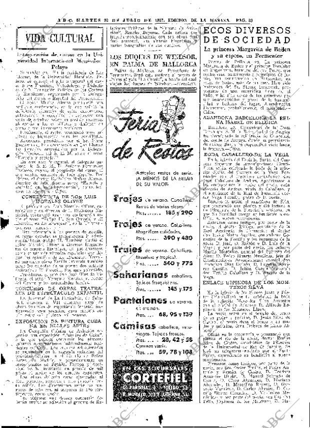 ABC MADRID 23-07-1957 página 39