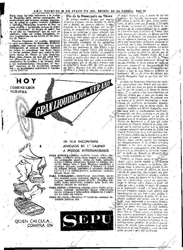 ABC MADRID 26-07-1957 página 29