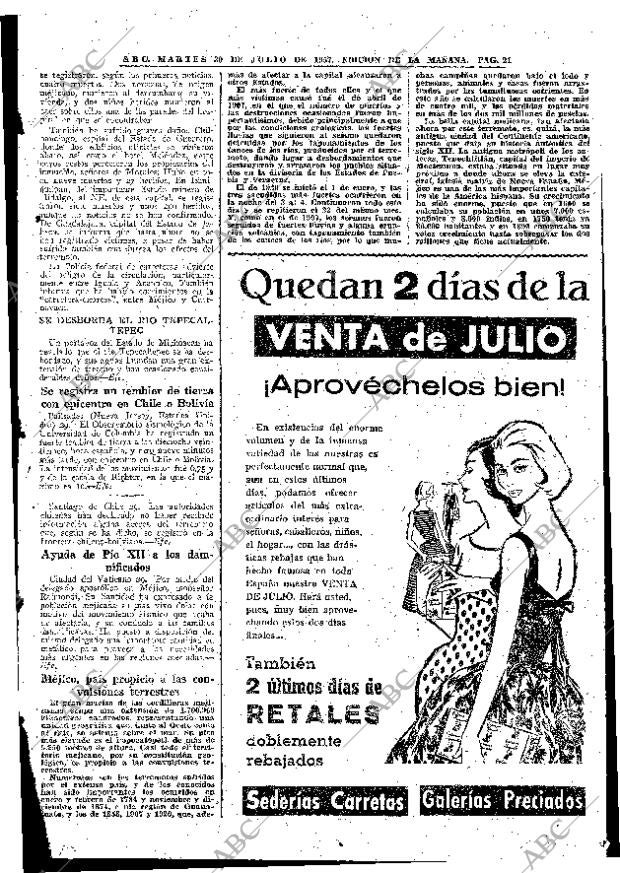 ABC MADRID 30-07-1957 página 21