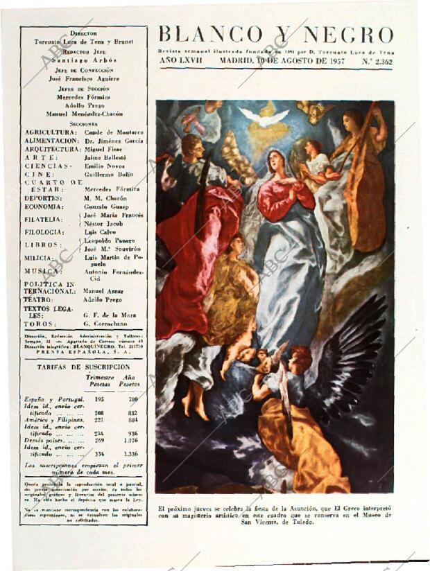 BLANCO Y NEGRO MADRID 10-08-1957 página 5
