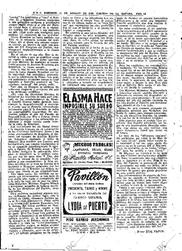 ABC MADRID 11-08-1957 página 46