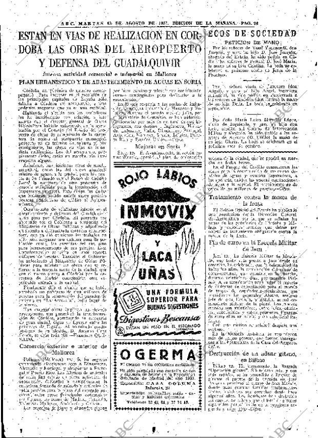 ABC MADRID 13-08-1957 página 26
