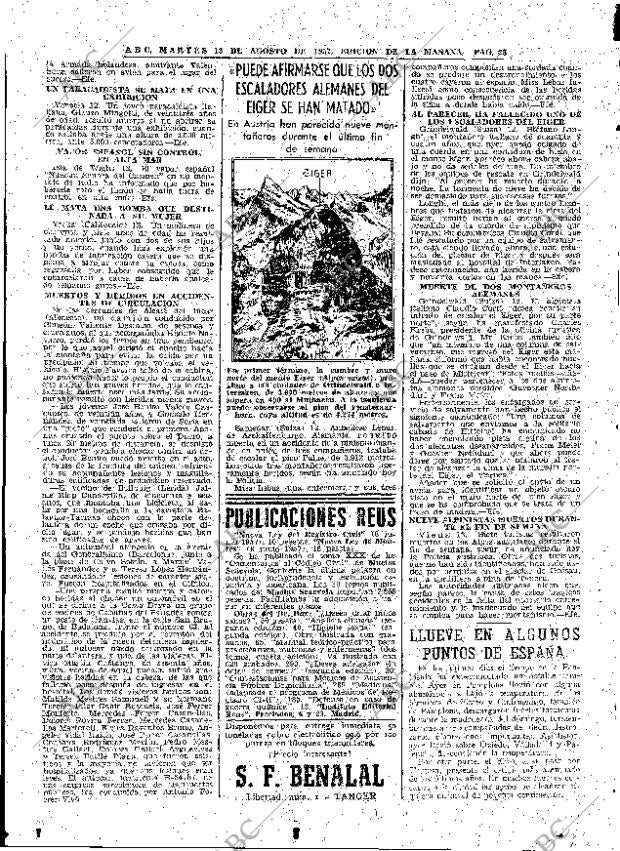 ABC MADRID 13-08-1957 página 28