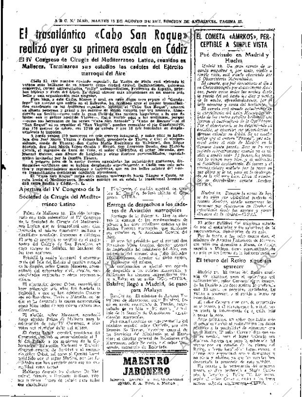 ABC SEVILLA 13-08-1957 página 15