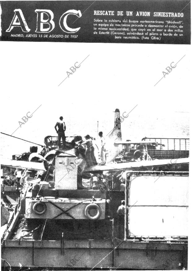 ABC MADRID 15-08-1957 página 1