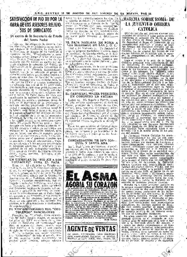 ABC MADRID 15-08-1957 página 22