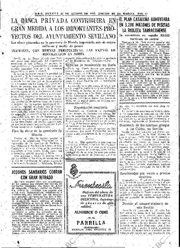 ABC MADRID 15-08-1957 página 25