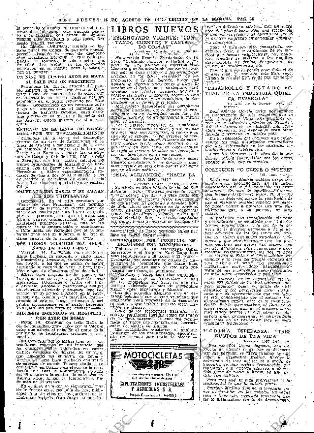 ABC MADRID 15-08-1957 página 28