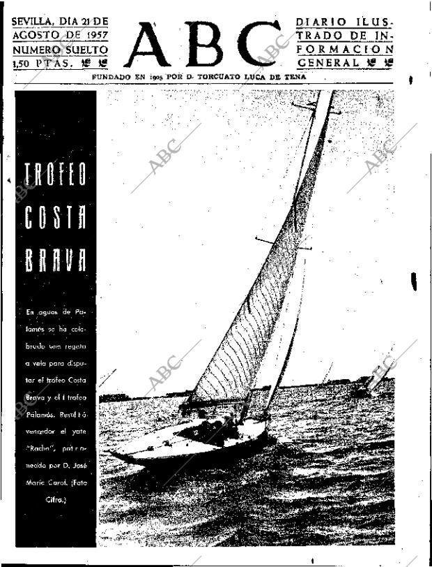 ABC SEVILLA 21-08-1957 página 1