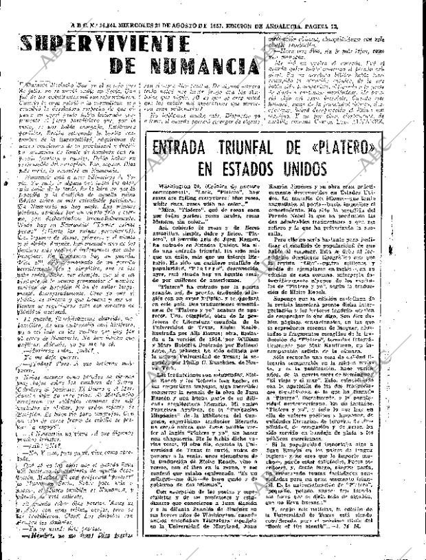 ABC SEVILLA 21-08-1957 página 13