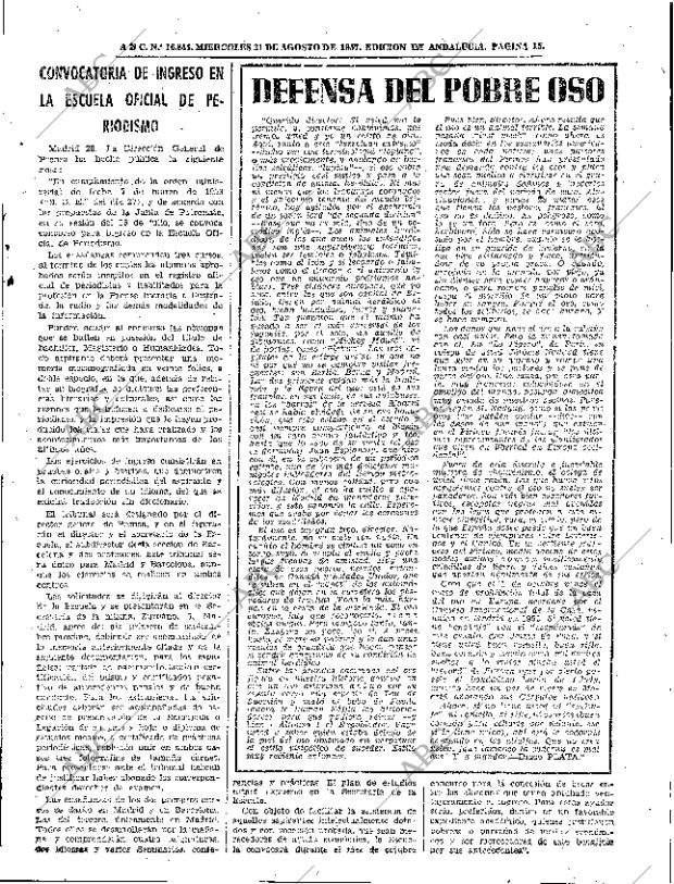 ABC SEVILLA 21-08-1957 página 15