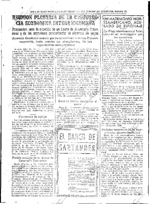 ABC SEVILLA 21-08-1957 página 17