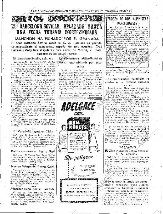ABC SEVILLA 21-08-1957 página 23